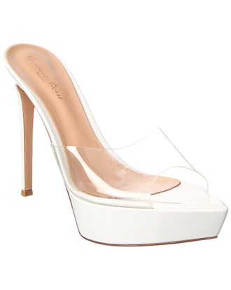Gianvito Rossi Betty 85 Patent & Vinyl Platform Sandal