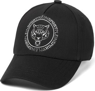 Plein Sport Baseball Cap Carbon Tiger - unisex - Outdoor handschoenen - Zwart - ONE Size - Katoen - Fitness
