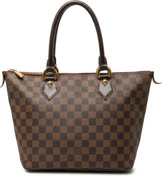 Louis Vuitton Brown Pvc Leather Handbag Tote Bag (Pre-Owned)