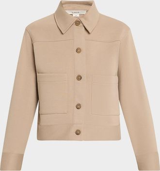Vince Cropped Patch Pocket Jacket