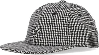 HUF Houndstooth Platte Klep Pet Zwart - Heren - Petten - Grijs - ONE Size - Polyester - Accessoires