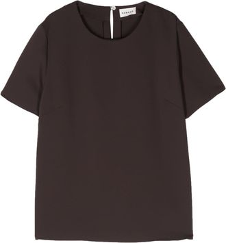 P.A.R.O.S.H. round-neck blouse - women - Polyester - M - Brown