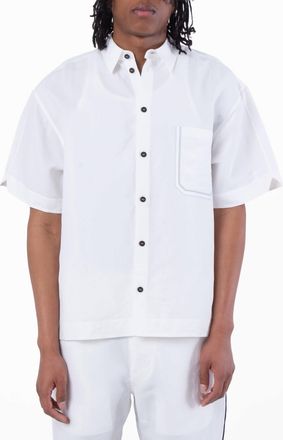 Ferragamo Ferragamo Mens Short-Sleeve Shirt in White