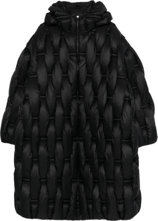 RAXXY Cappotto trapuntato con cappuccio - Nero