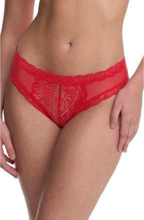 Natori Feathers Lace Hipster in Bonfire at Nordstrom, Size Medium