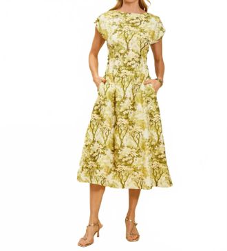 Mestiza New York Quinn Midi Dress In Citrus Toile