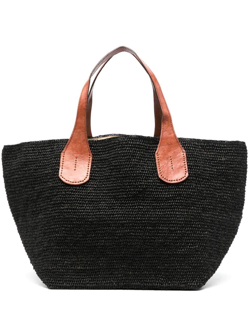 トートバッグ IBELIV SS25 'Lova' handbag (LOVA BLACK) Ibeliv Lova Handbag - Black - Women | LOVABLACK | thebs.com
