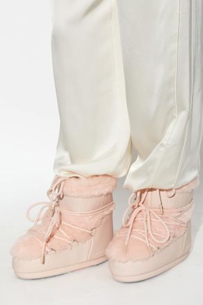 Moon Boot Snow Boots MB ICON LOW FAUX FUR, Womens, Pink