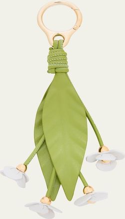 Loewe Strawberry Flower Bag Charm in Calfskin Leather