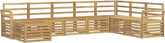 vidaXL Conjunto De Sof&aacute;s De Exterior 8 Uds. Blanco Vidaxl