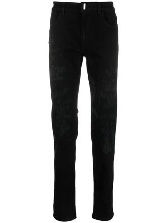 Givenchy Jeans dritti a vita media - Nero