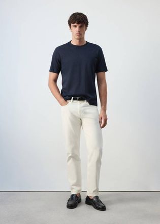 Mango T-shirt 100% cotone extra morbido regular fit navy - Uomo - XXL - MANGO MAN