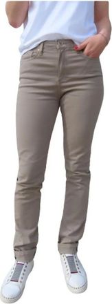 Islow Malo Slim Katoenen Broek - Dames - Slim Fit Broeken - Beige - W28 - Katoen - Broeken