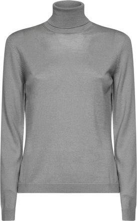 Blanca Vita Lichtgewicht trui met coltrui van scheerwol - Dames - Coltruien - Groen - S - Wol - Truien & Vesten