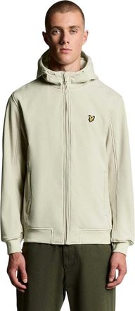 Lyle & Scott Heren rug Fleece Soft Shell Jas (Bruin)