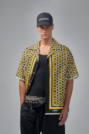 Valentino Bowling Shirt With Bulles Royales Print