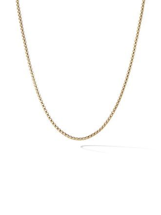 David Yurman Collana Box Chain in oro giallo 18kt