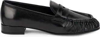 Prada Womens Loafer Black Calfskin Loafers
