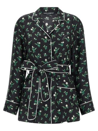 Dolce & Gabbana Black Silk Womens Blouse