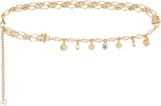 Maje Double chain belt with charms in Gold at Nordstrom, Size Medium
