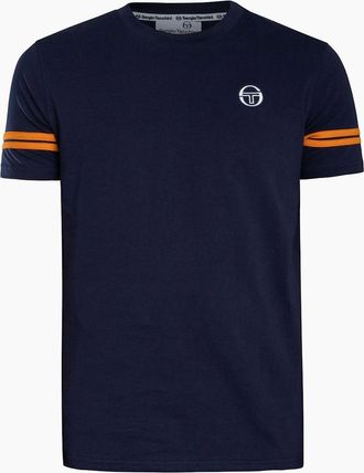 Sergio Tacchini Mens Sergio Tacchini Grello T-Shirt Maritime Blue/Orange Pepper - Navy - Size: 46