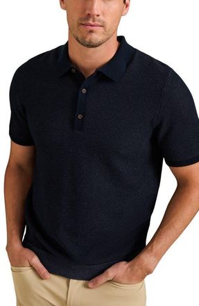 Rhone Mercer Knit Polo in True Navy at Nordstrom, Size Xx-Large