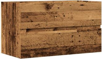 vidaXL Armario pared baño madera ingeniería envejecida 80x38,5x45cm Vidaxl