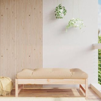 vidaXL Vidaxl - Taburete De Jard&iacute;n Madera Maciza De Pino 120x80 Cm