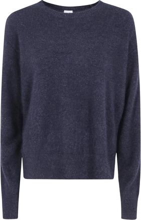 C.T. Plage Raccoon Side Slit Pullover - Dames - Ronde hals truien - Grijs - S - Wol - Truien & Vesten