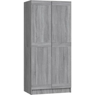 vidaXL Wardrobe Grey Sonoma 82.5x51.5x180 cm Engineered Wood Vidaxl