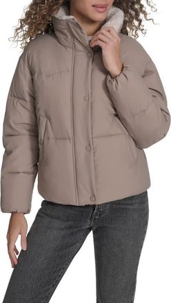 Levi's Western Puffer Jacket in Taupe at Nordstrom, Size X-Large
