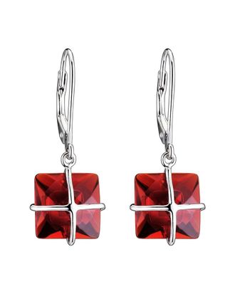 Genevive Silver Cz Earrings