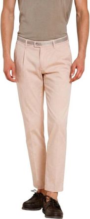 Mason's Torino 1 Pinces Chino - Heren - Chinos - Roze - L - Katoen - Broeken