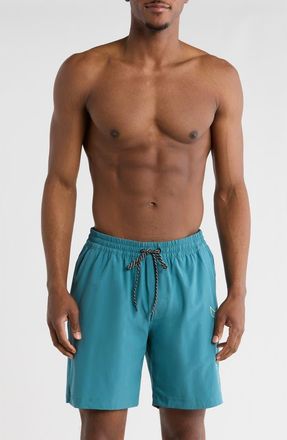 Hurley Crossover Volley Swim Trunks in Sky/Pewter at Nordstrom Rack, Size X-Large