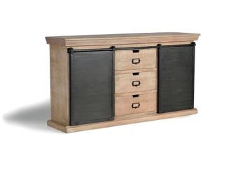 Giner&Colomer Aparador industrial madera de mango y detalles metal