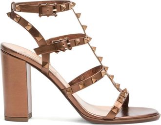 Valentino Garavani Sandali Rockstud 90mm - Marrone