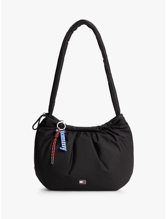 Tommy Hilfiger Womens Tommy Jeans Charm Shoulder Bag - Black