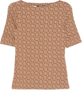 Lauren Ralph Lauren patterned T-shirt - Brown