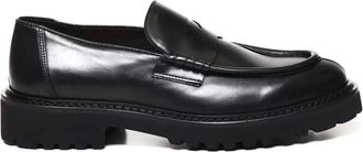Doucal's Klassieke Penny Loafers voor Heren - Heren - Loafers - Zwart - 41 EU - Schoenen