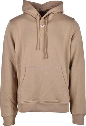 Diesel Katoenen Sweatshirt - Heren - Hoodies - Beige - XL - Katoen - Hoodies & sweatvesten
