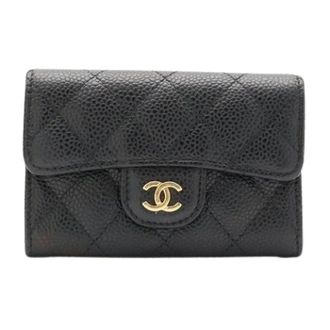 Chanel Pre-owned Card Case - Dames - Pre-owned - Zwart - Maat: ONE Size Zijde