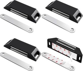 OEM Imanes Adhesivos Para Puertas De Armarios, Juego De 4 Cierres Magn&eacute;ticos, No Requieren Perforaci&oacute;n, Para Armarios De Cocina, Cierre Magn&eacute;tico Potente 