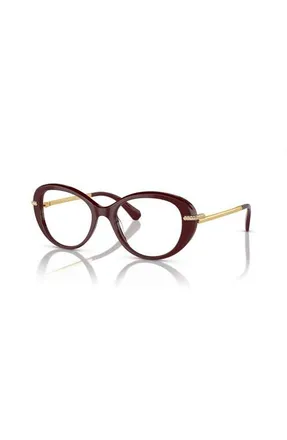 Swarovski 52mm Oval optical glasses in Red at Nordstrom