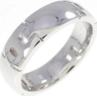 Herm&egrave;s White Gold (18K) Band Ring (Pre-Owned)