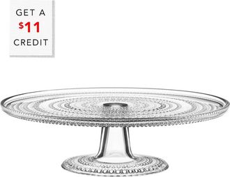 iittala Kastehelmi 12.5In Clear Cake Stand