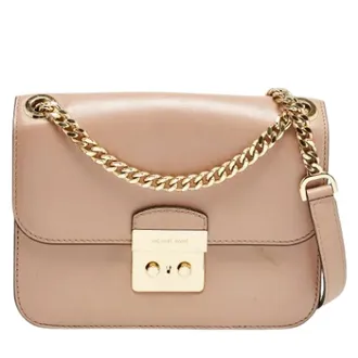 Michael Kors Pre-owned Cross Body Bags, female, Pink, Size: ONE SIZE Pre-owned Leather Shoulder Bag