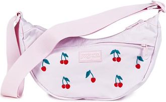 Jansport Unphased Crossbody Small FX in Pink Ice Cherry Embroidery at Nordstrom