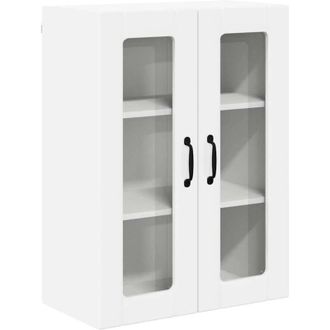 vidaXL Kitchen Cabinet with Shelf High Gloss White 60 x 31 x 80 cm vidaXL