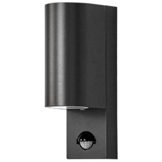 Lindby Lindby - Lámpara de pared exterior Palina en Negro Aluminio