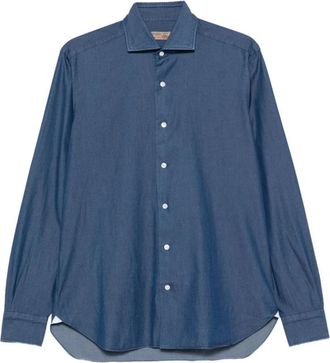 Barba Dandy Life Denim Shirt - Heren - Casual Overhemden - Blauw - 3XL - Denim - Overhemden